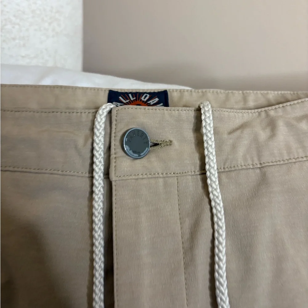 FAHERTY All Day Shorts Mens 36 Beige Khaki 9